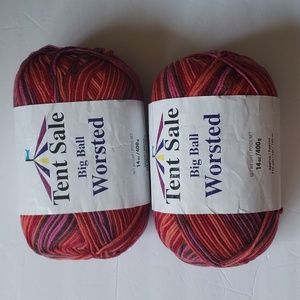 Big Ball Worsted Yarns Lot of 2